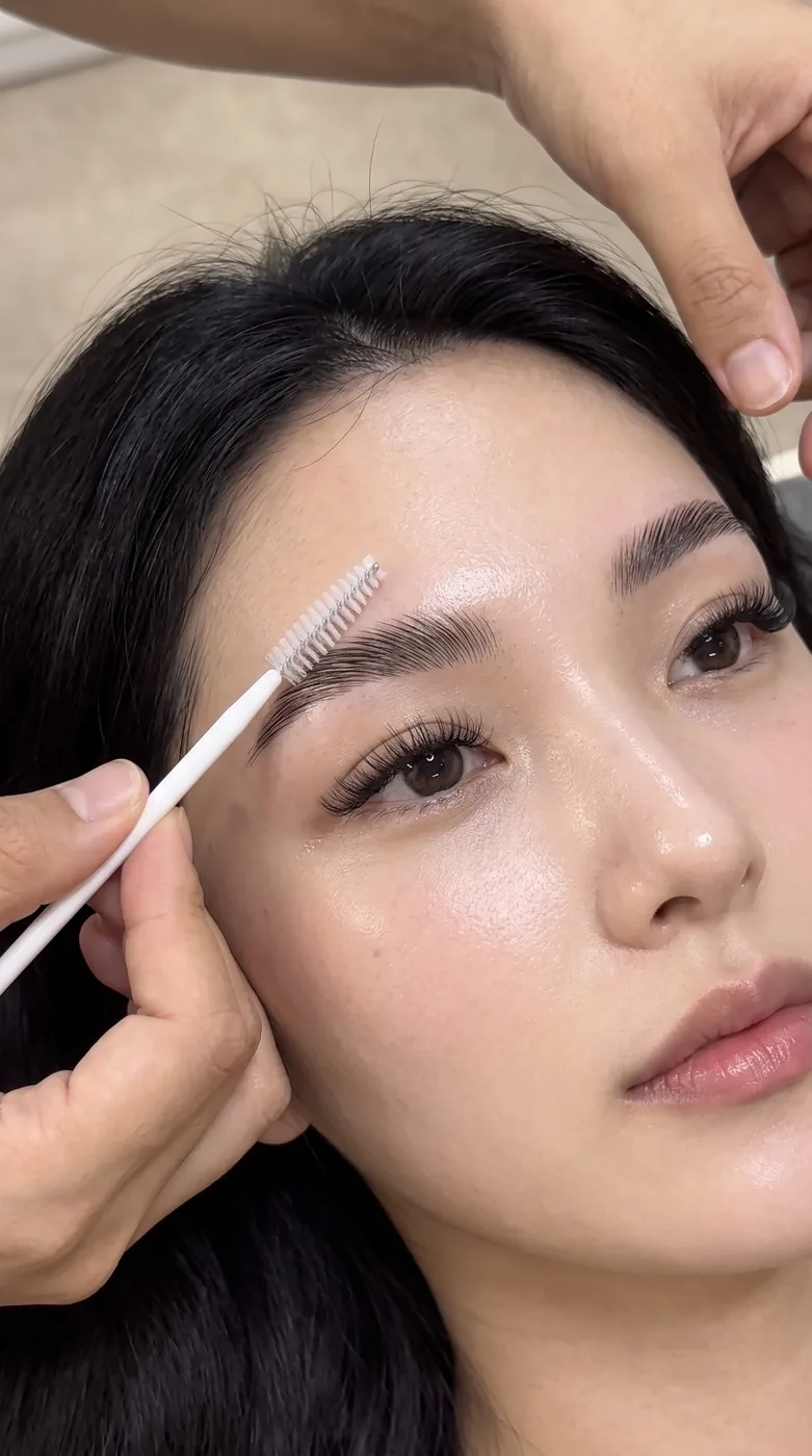 Chân mày được tạo dáng